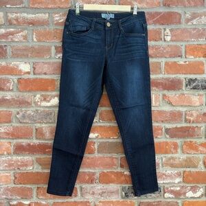 Wit and Wisdom Womens Skinny Jean Denim 6 Petite Dark Wash